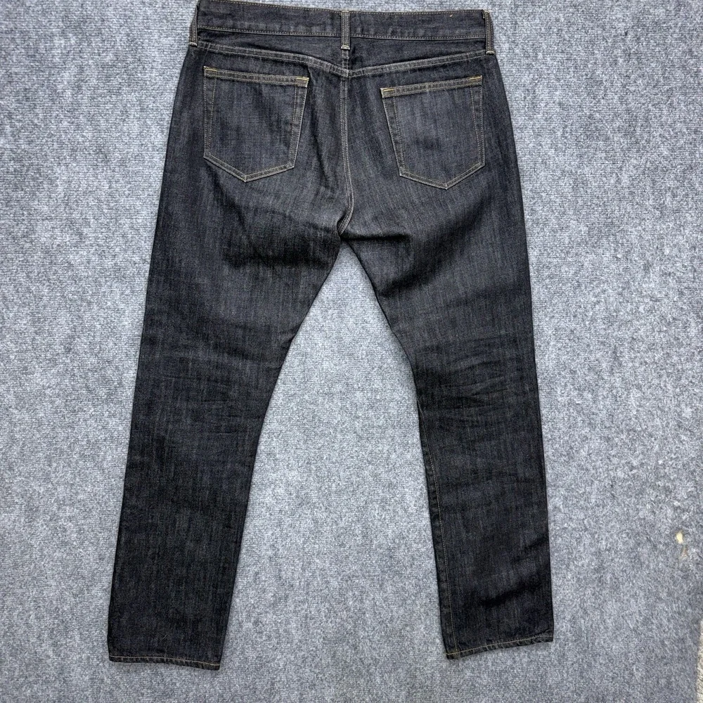 J Crew 484 Slim Straight Jeans black size 33 33x32